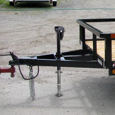 3500LB Universal 12V Electric Tongue Jack for RV Trailer & Camper LED Side Light