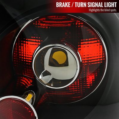2006-2009 VW Golf GTI Mk5/Rabbit/R32 Tail Lights Matte Black/Clear Lens