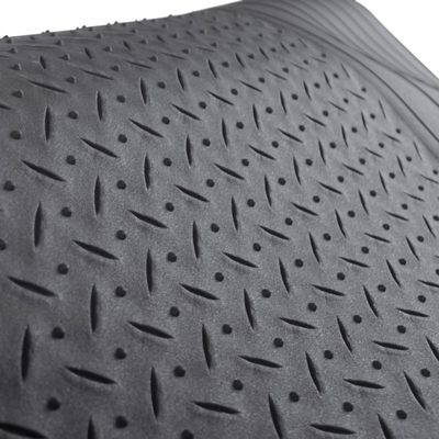 Universal fit Rubber Car Floor Mats Trunk Cargo Liner All Weather 5Pcs Gray