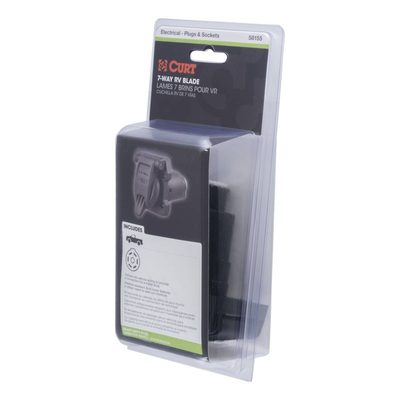 Heavy-Duty 7-Way RV Blade Connector Socket (Vehicle Side)