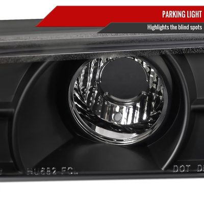 2004-2012 Chevy Colorado GMC Canyon Corner Lights Matte Black/Clear Lens