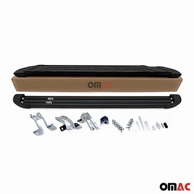 Nerf Bars Side Step Running Boards for Kia Sorento IV 2021-2023 Pre-FL Alu Black