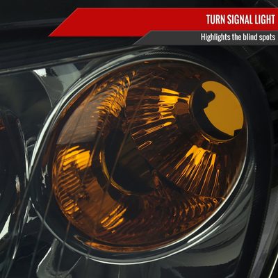 2006-2011 Chevrolet HHR Factory Style Headlights Chrome Housing/Smoke Lens