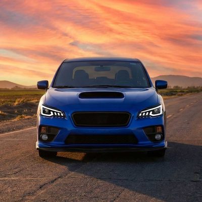 For Subaru Impreza WRX STI 2015-2021 Projector Headlights Sequential LED Switchback DRL Black Housing Smoked Lens