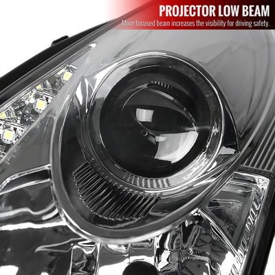 2000-2005 Toyota Celica Projector Headlights SMD LED Light Strip Chrome/Clear