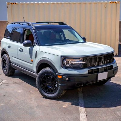 2021-2023 Ford Bronco Sport Glossy Black Mesh Hood Replacement Grille