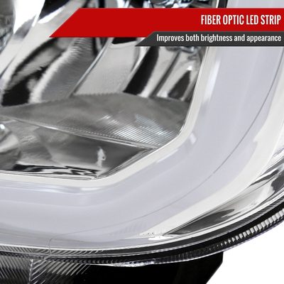 2007-2013 Toyota Tundra/2008-2017 Sequoia LED Tube Factory Headlights Chrome