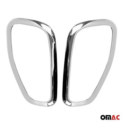 2015-2024 Jeep Renegade Rear Trunk Molding Trim Silver 2 Pcs