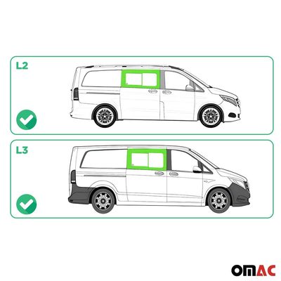 2016-2024 Mercedes Metris Window Glass Fit Kit Front Right Side L2 L3
