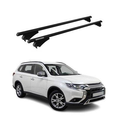 2018-2022 Mitsubishi Outlander PHEV Roof Rack Cross Bars Black