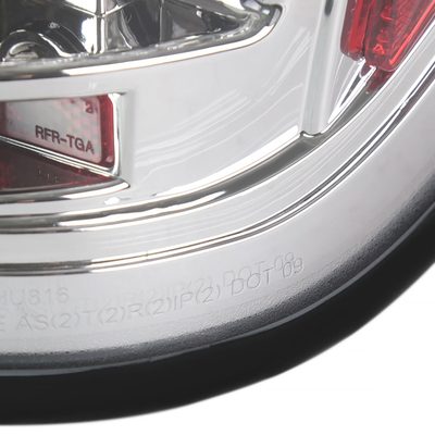 2009-2014 Ford F-150 LED Tail Lights Chrome Housing/Clear Lens
