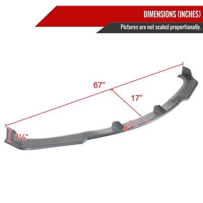 2017-2020 Lexus IS200t/IS300/IS350 Matte Black Front Bumper Lip Splitter Kit