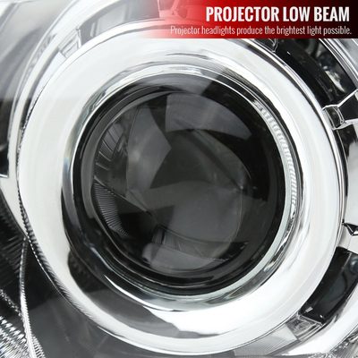2010-2014 Subaru Legacy/Outback Projector Headlights Chrome/Clear Lens