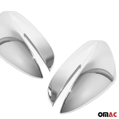 2017-2025 Mazda CX-5 2.gen Side Mirror Cover Caps Chrome Silver 2 Pcs