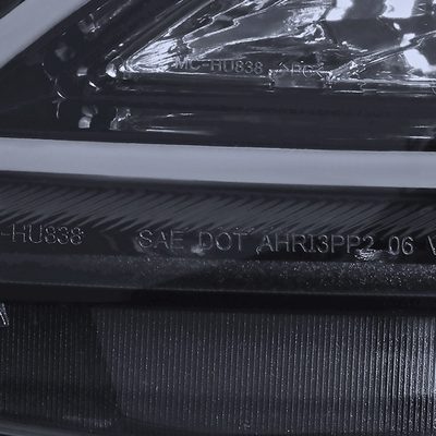 2010-2013 Mazda 3 Projector Headlights w/ LED Light Strip Glossy Black/Smoke