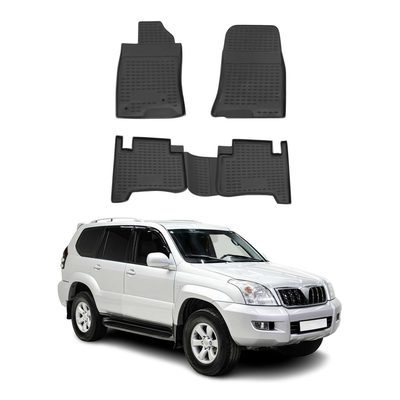 2003-2009 Lexus GX 470 Floor Mats Liners Full Set All Weather Black