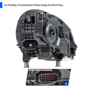 For Porsche Cayenne 2018-2023 Matrix LED Projector Headlights DRL Dynamic Black Clear Lens Glossy Accents