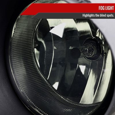 2007-2013 Toyota Tundra/Sequoia H10 Fog Lights Kit Chrome Housing/Smoke Lens