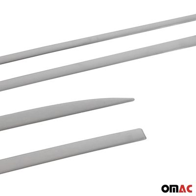 2011-2016 Hyundai Elantra Side Door Molding Trim Skirt Garnish Stainless Steel Silver 4 Pcs