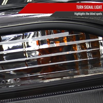 2013-2015 Chevy Malibu Projector Headlights Matte Black Housing/Clear Lens