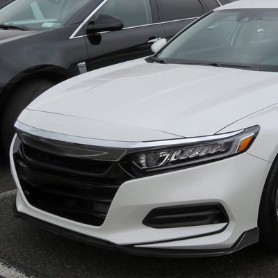 2018-2020 Honda Accord Matte Black Polypropylene 3Pcs Front Bumper Lip