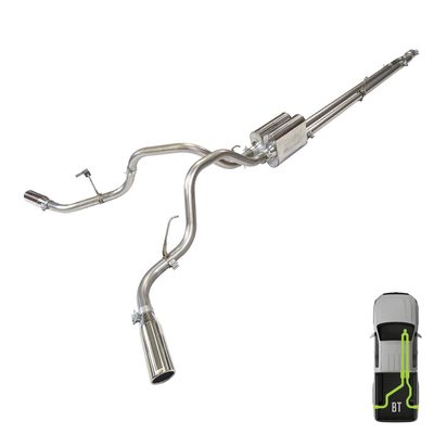 Ford, 2009-2020, Eco Boost, Stainless - MPI Exhaust Cat-Back Dual Stainless Kits