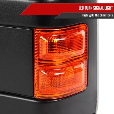 1999-2016 Ford F-250/350/450/550 Manual Towing Mirrors Amber Lens &Turn Signal