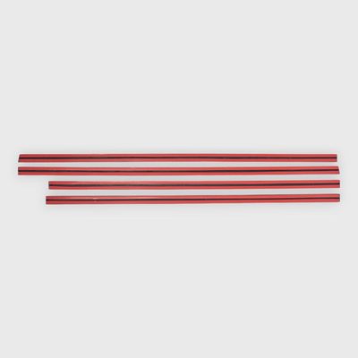 2014-2025 Chevrolet Silverado 1500 Side Door Molding Trim Set Gloss Black 4Pcs ABS Plastic