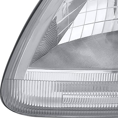 1997-2004 Ford F-150/Expedition Factory Headlights SMD LED Light Strip Chrome