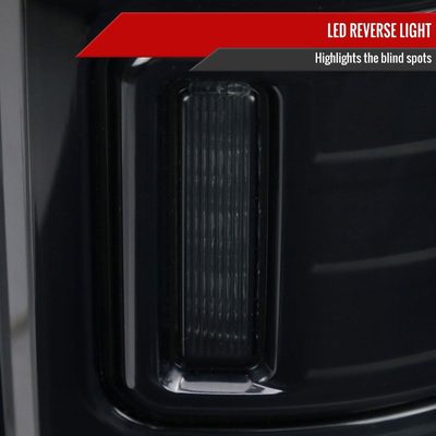 2013-2018 RAM 1500/2500/3500 Sequential Signal LED Tail Lights Black/Smoke