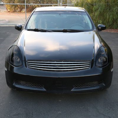 2003-2007 Infiniti G35 Coupe LED Projector Headlights Turn Signals Black Smoke
