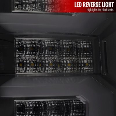 2007-2013 Chevy Silverado 1500 2500HD/3500HD LED Tail Lights Chrome/Smoke