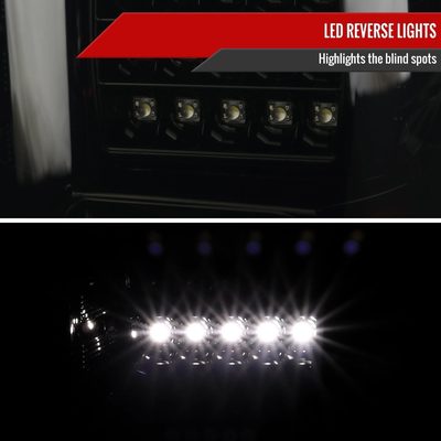 2015-2017 Ford F-150 LED Tail Lights Glossy Black Housing/Smoke Lens
