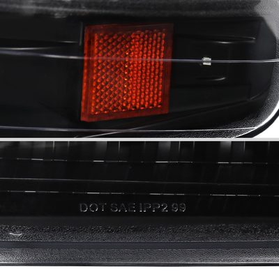 1999-2002 Chevy Silverado/ 00-2006 Tahoe Suburban LED Bumper Lights Matt Black