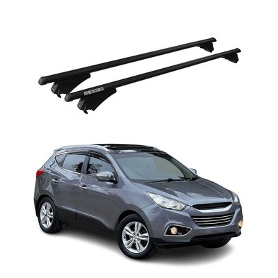 2010-2015 Hyundai Tucson Roof Rack Cross Bars Black