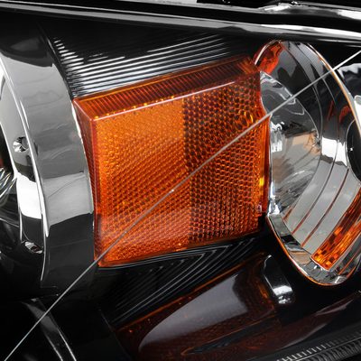 2004-2009 Mazda 3 Sedan Projector Style Headlights Matte Black/Clear Lens