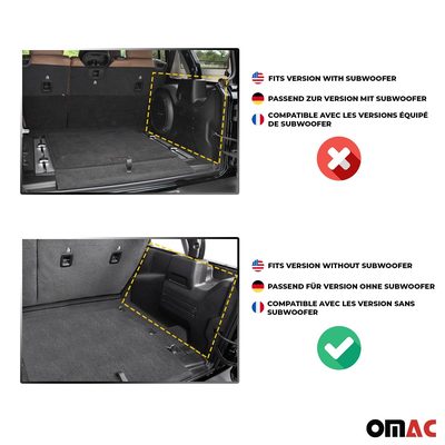 2007-2018 Jeep Wrangler Premium Cargo Liner Trunk Mat All Weather Heavy Duty
