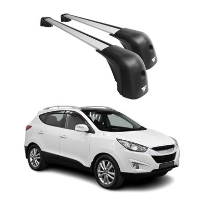 2005-2015 Hyundai Tucson Roof Racks Cross Bars Silver
