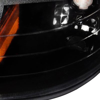 1994-1998 Ford Mustang Corner Parking Turn Signal Lights Amber Matt Black