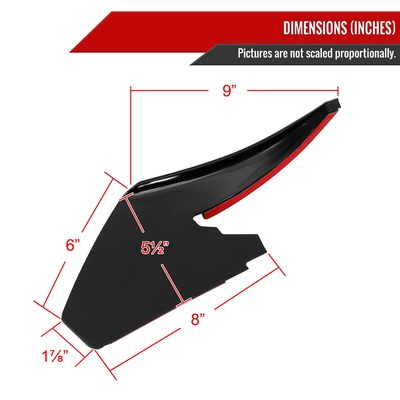 2018-2022 Ford Mustang GT/Ecoboost Lower Dive Front Bumper Canards Trims