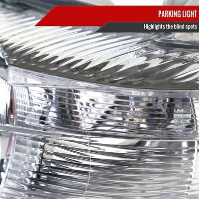 2010-2011 Toyota Camry Projector Headlights w/ Amber Reflectors Chrome/Clear