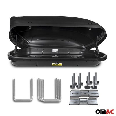 MENABO Roof Box Rooftop Cargo Carrier 11 Cubic Storage Box Black Universal