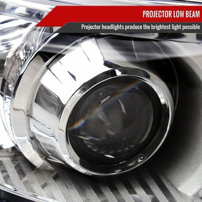 2011-2020 Toyota Sienna Passenger/Right Side Projector Headlights Chrome/Clear