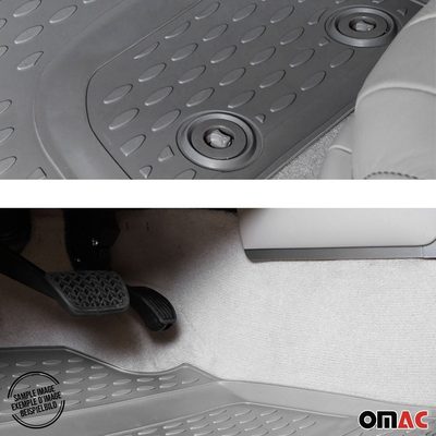 2007-2014 Chevrolet Suburban Floor Mats Liners Full Set All Weather Gray