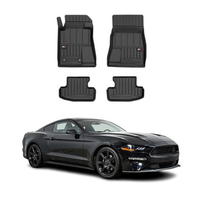 2015-2023 Ford Mustang Premium Floor Mats Liners Full Set All Weather Heavy Duty