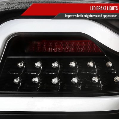 2006-2011 Mercedes Benz W164 ML Class LED Tail Lights Matte Black/Clear Lens