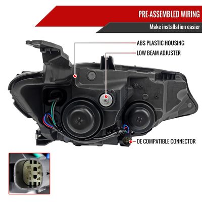 2019-2024 Chevy Malibu Factory Projector Left Driver Side Headlight Black