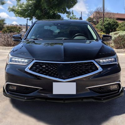 2018-2021 Acura TLX Matte Black 3Pcs Front Bumper Lip Splitter Kit