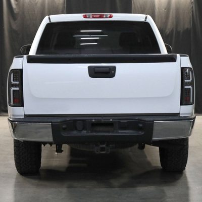 2007-2013 Chevy Silverado 1500 2500HD/3500HD LED Tail Lights White Bar Black