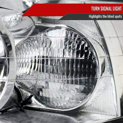 2005-2011 Lincoln Town Car Factory Style Headlights Chrome/Clear Lens